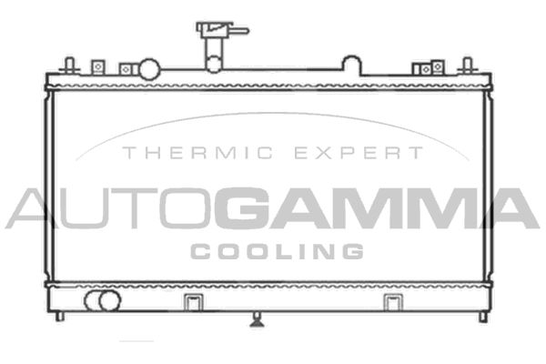 AUTOGAMMA Radiaator,mootorijahutus 103440