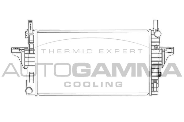 AUTOGAMMA Radiaator,mootorijahutus 103445