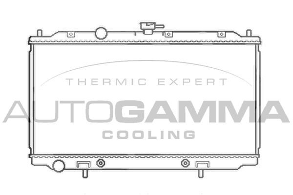 AUTOGAMMA Radiaator,mootorijahutus 103501