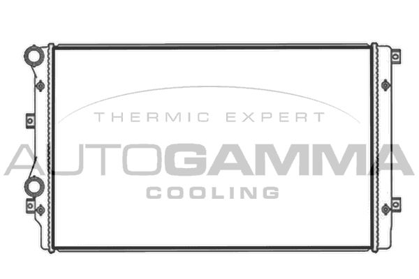 AUTOGAMMA Радиатор, охлаждение двигателя 103565