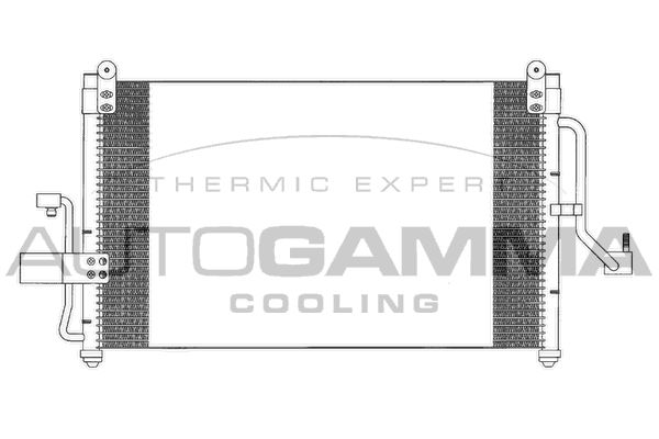 AUTOGAMMA Конденсатор, кондиционер 103741