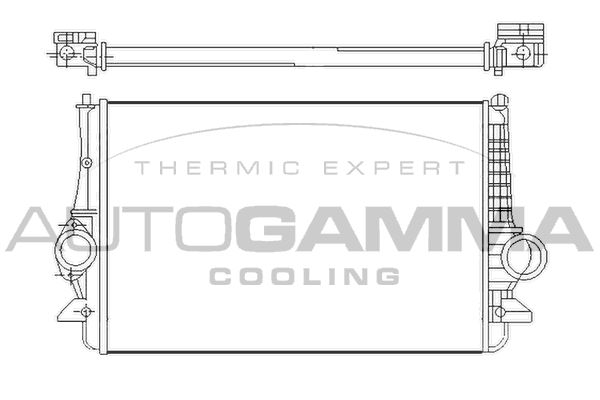 AUTOGAMMA Kompressoriõhu radiaator 103749