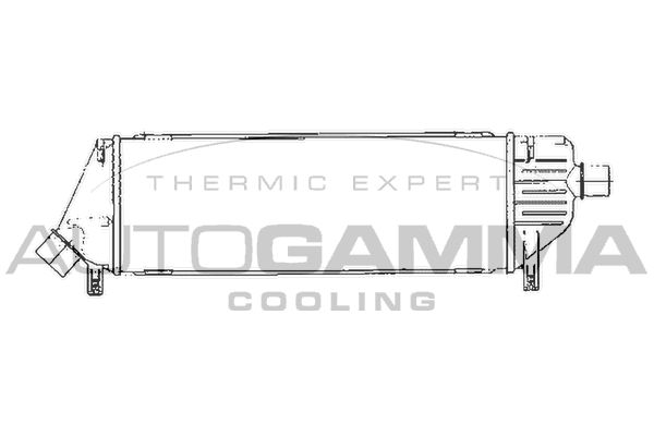 AUTOGAMMA Kompressoriõhu radiaator 103761