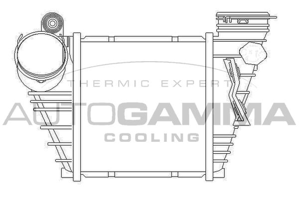 AUTOGAMMA Kompressoriõhu radiaator 103793