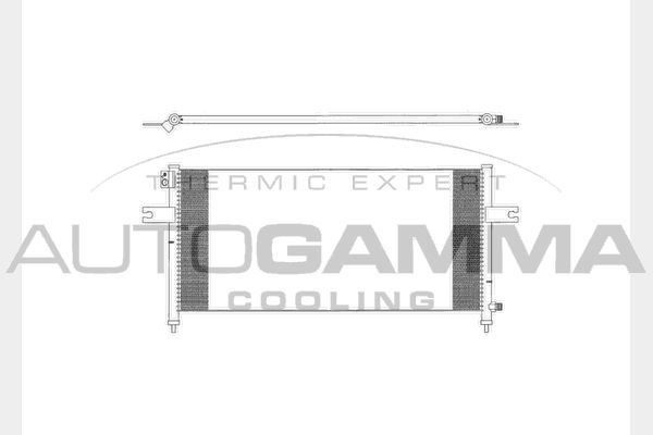 AUTOGAMMA Конденсатор, кондиционер 103812