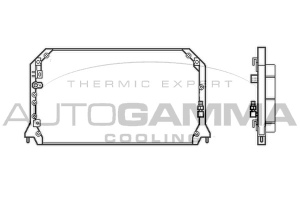 AUTOGAMMA Конденсатор, кондиционер 103853