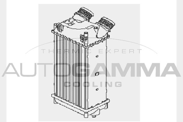 AUTOGAMMA Kompressoriõhu radiaator 103862