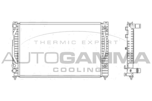 AUTOGAMMA Радиатор, охлаждение двигателя 103864