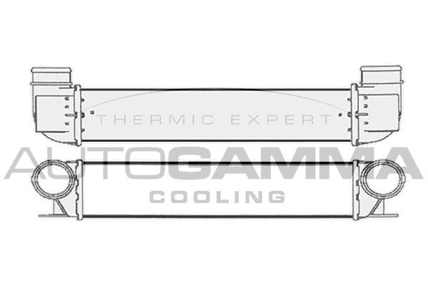 AUTOGAMMA Kompressoriõhu radiaator 103897