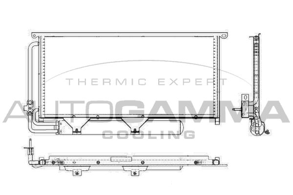 AUTOGAMMA Конденсатор, кондиционер 103984