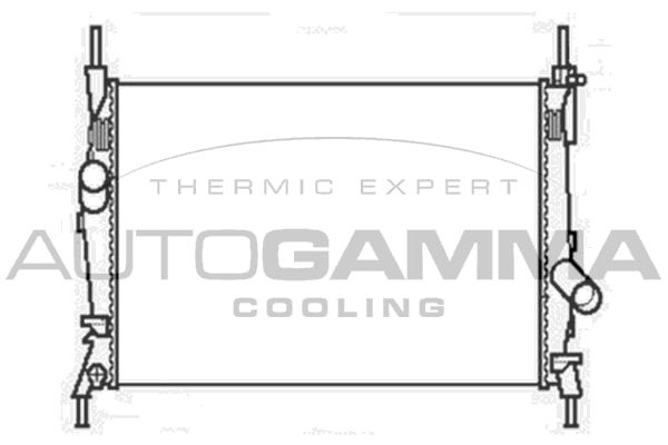 AUTOGAMMA Радиатор, охлаждение двигателя 104055
