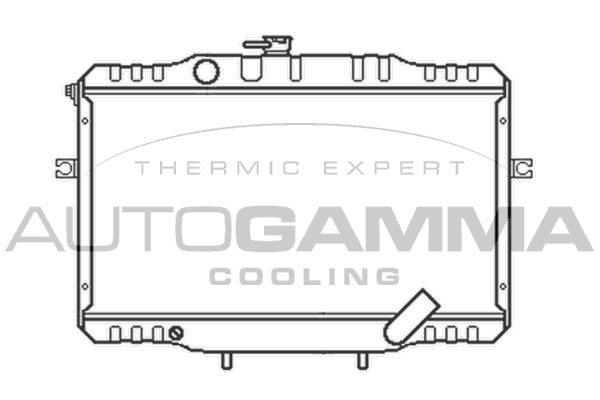 AUTOGAMMA Radiaator,mootorijahutus 104080