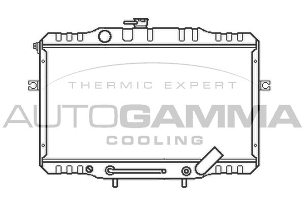 AUTOGAMMA Radiaator,mootorijahutus 104081