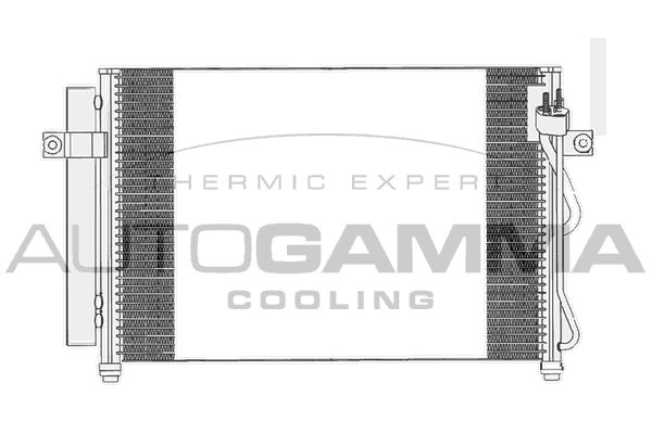 AUTOGAMMA Конденсатор, кондиционер 104096