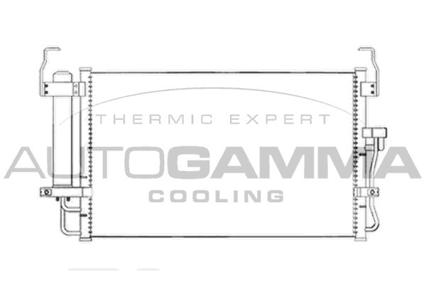 AUTOGAMMA Конденсатор, кондиционер 104100