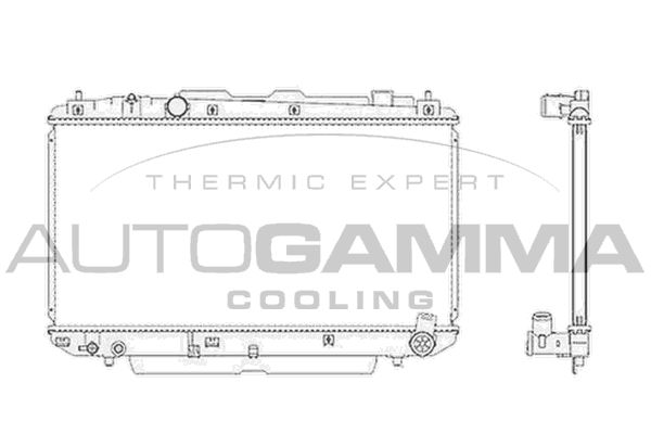 AUTOGAMMA Radiaator,mootorijahutus 104115