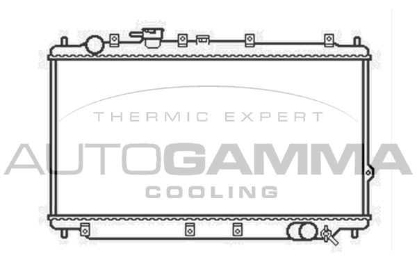 AUTOGAMMA Radiaator,mootorijahutus 104146