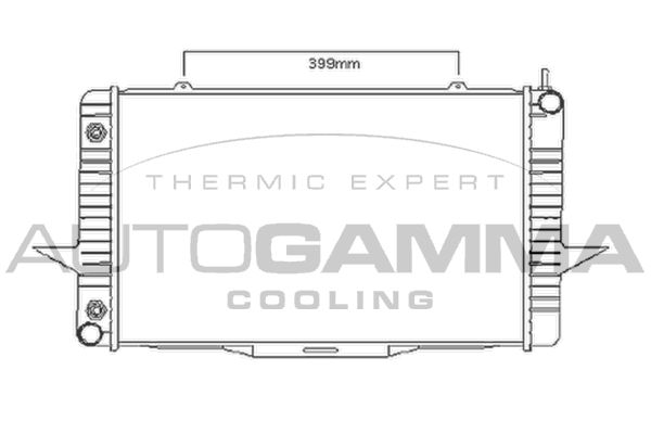 AUTOGAMMA Radiaator,mootorijahutus 104165