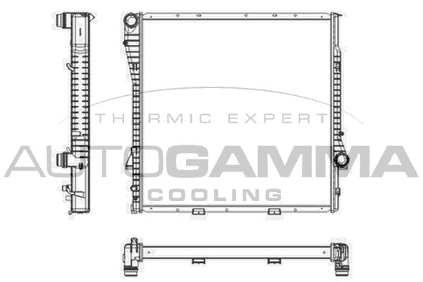 AUTOGAMMA Radiaator,mootorijahutus 104167