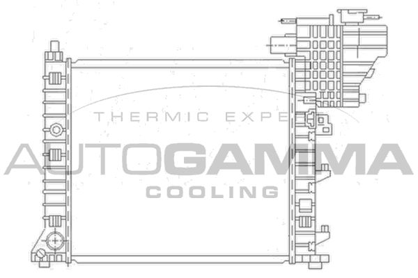 AUTOGAMMA Радиатор, охлаждение двигателя 104178