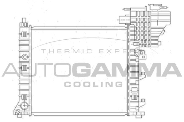 AUTOGAMMA Radiaator,mootorijahutus 104178