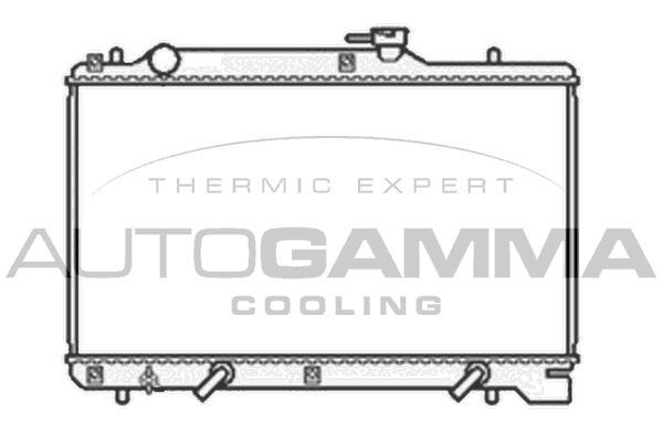 AUTOGAMMA Радиатор, охлаждение двигателя 104189