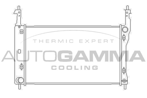 AUTOGAMMA Radiaator,mootorijahutus 104251