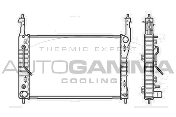 AUTOGAMMA Radiaator,mootorijahutus 104252