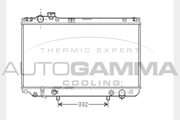 AUTOGAMMA Radiaator,mootorijahutus 104280