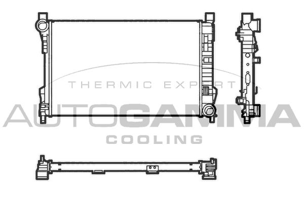 AUTOGAMMA Radiaator,mootorijahutus 104288