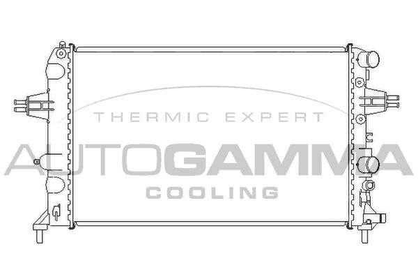 AUTOGAMMA Radiaator,mootorijahutus 104299