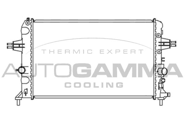 AUTOGAMMA Radiaator,mootorijahutus 104300