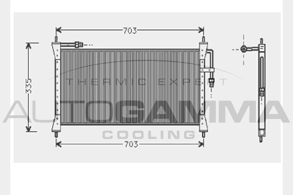 AUTOGAMMA Kondensaator,kliimaseade 104302