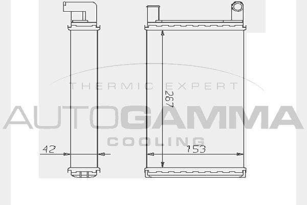 AUTOGAMMA Теплообменник, отопление салона 104351