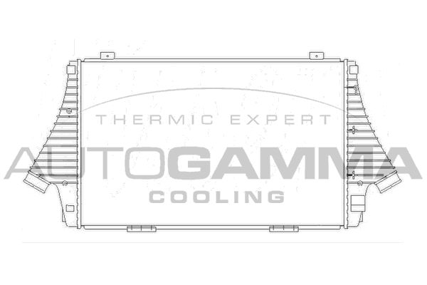 AUTOGAMMA Kompressoriõhu radiaator 104408