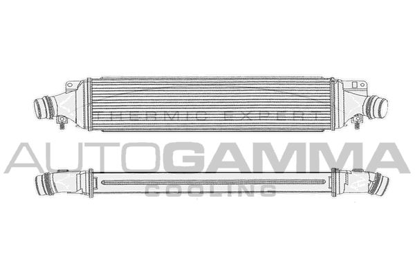 AUTOGAMMA Kompressoriõhu radiaator 104412