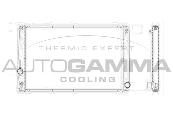 AUTOGAMMA Radiaator,mootorijahutus 104428