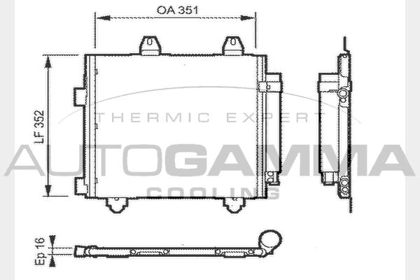 AUTOGAMMA Kondensaator,kliimaseade 104452