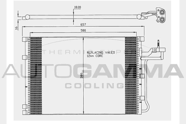 AUTOGAMMA Kondensaator,kliimaseade 104477