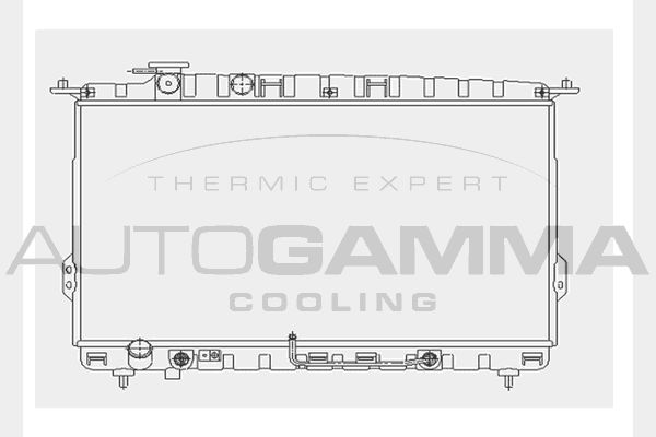 AUTOGAMMA Radiaator,mootorijahutus 104518