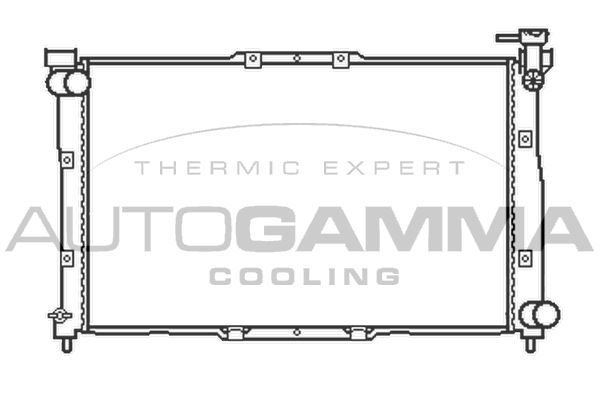 AUTOGAMMA Radiaator,mootorijahutus 104522