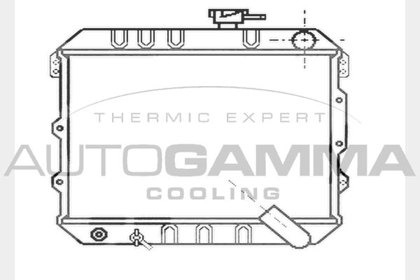 AUTOGAMMA Radiaator,mootorijahutus 104547