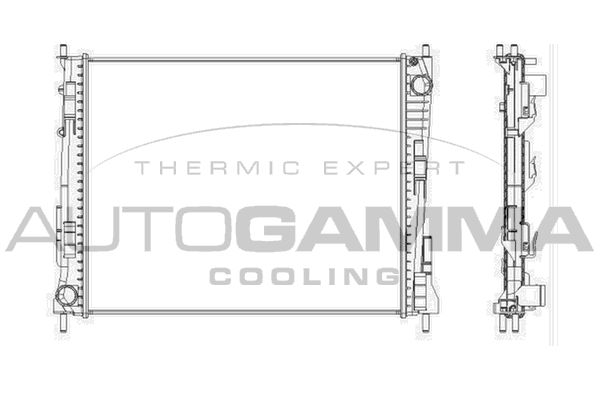 AUTOGAMMA Radiaator,mootorijahutus 104562