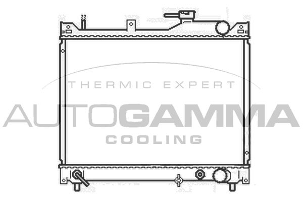 AUTOGAMMA Radiaator,mootorijahutus 104564