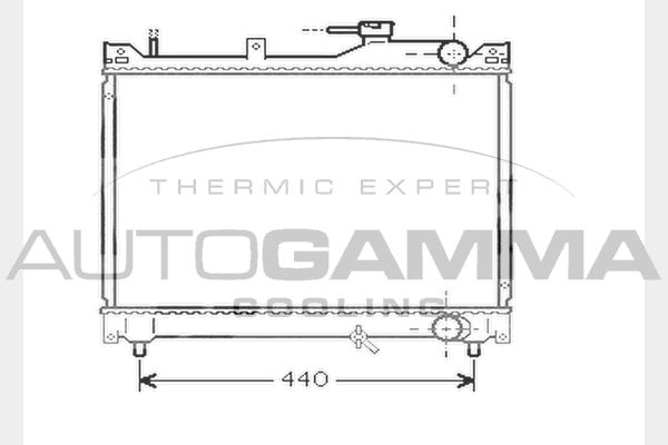 AUTOGAMMA Radiaator,mootorijahutus 104565