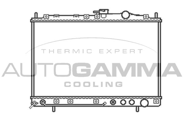 AUTOGAMMA Radiaator,mootorijahutus 104656