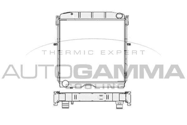 AUTOGAMMA Radiaator,mootorijahutus 104690