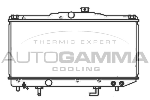 AUTOGAMMA Радиатор, охлаждение двигателя 104719