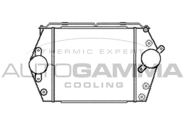 AUTOGAMMA Kompressoriõhu radiaator 104774