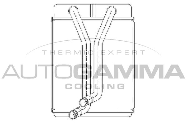 AUTOGAMMA Теплообменник, отопление салона 104813